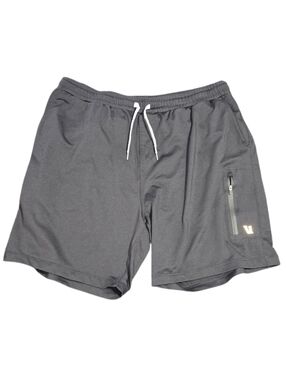 Vuori Men's Black Athletic Drawstring Shorts with Zip Pocket Size XXL